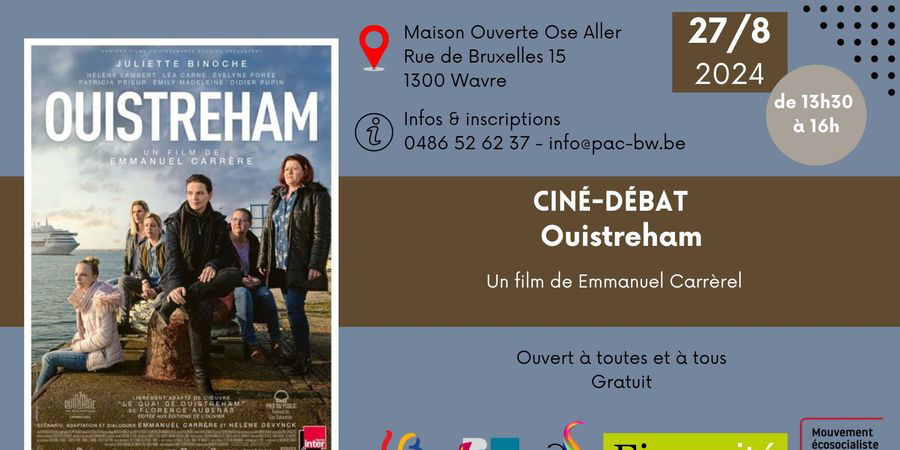 image - Ciné-débat • Ouistreham, d’Emmanuel Carrère | Wavre