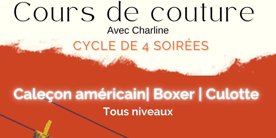 image - Cours de couture | Cycle de 4 soirées | Boxer, caleçon américain, culotte | Tous niveaux