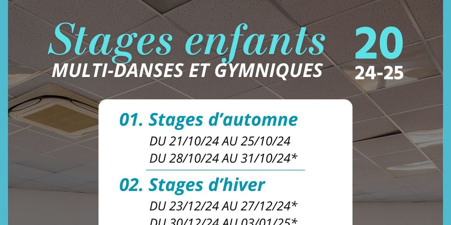 image - Stages enfants saison 24-25