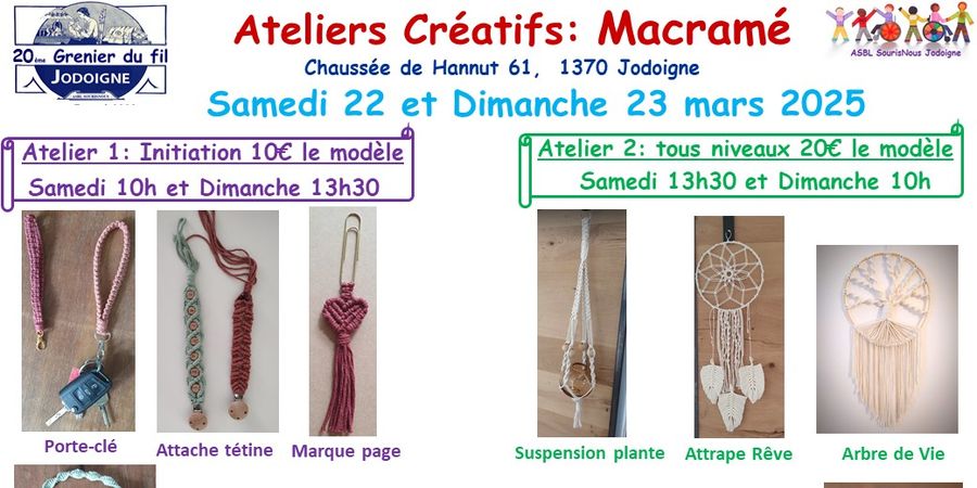 image - Atelier créatif macramé tous niveaux