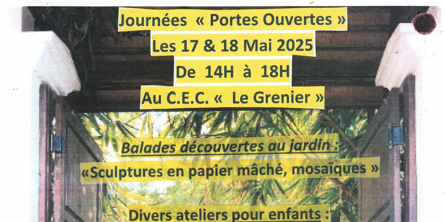 image - Journées Portes-Ouvertes au C.E.C. « Le Grenier »