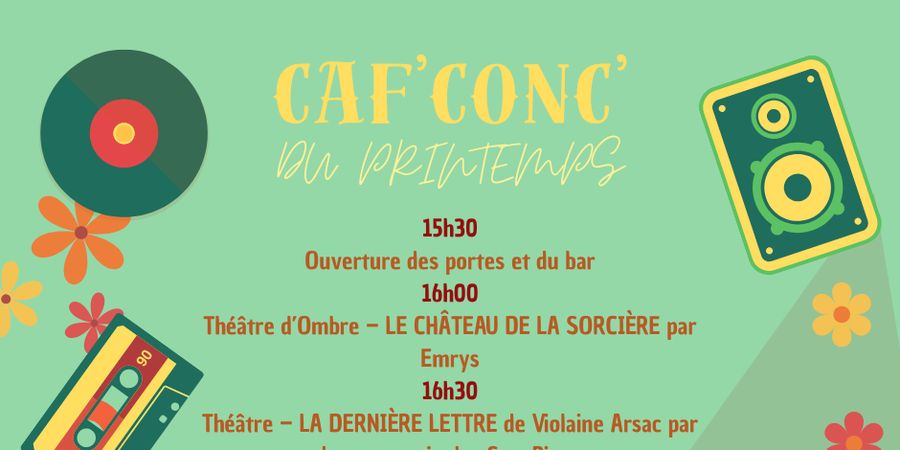 image - Caf’ Conc’ du Printemps – Spécial Théâtre