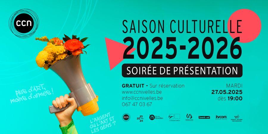 image - Soirée de présentation de la saison 2025-2026 du Centre culturel de Nivelles