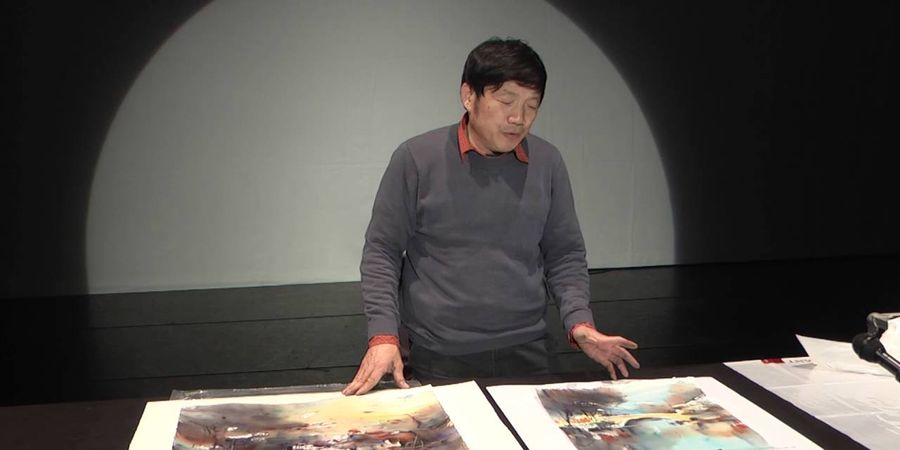 image - Démonstration d’aquarelle par Cao Bei An