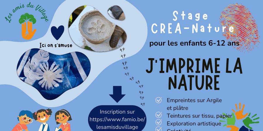 image - Stage CRÉA-Nature : J'imprime la nature